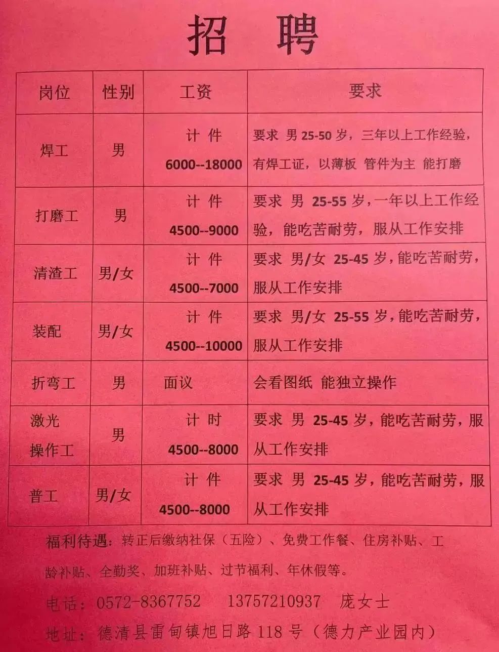 资兴普工招聘信息及相关探讨